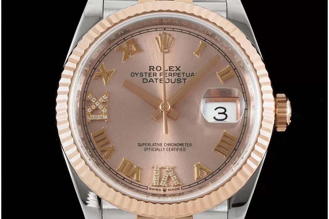 Alternative view of Datejust 126231 36mm Jub RG/SS Rose Gold/Rmn VSF DD3235