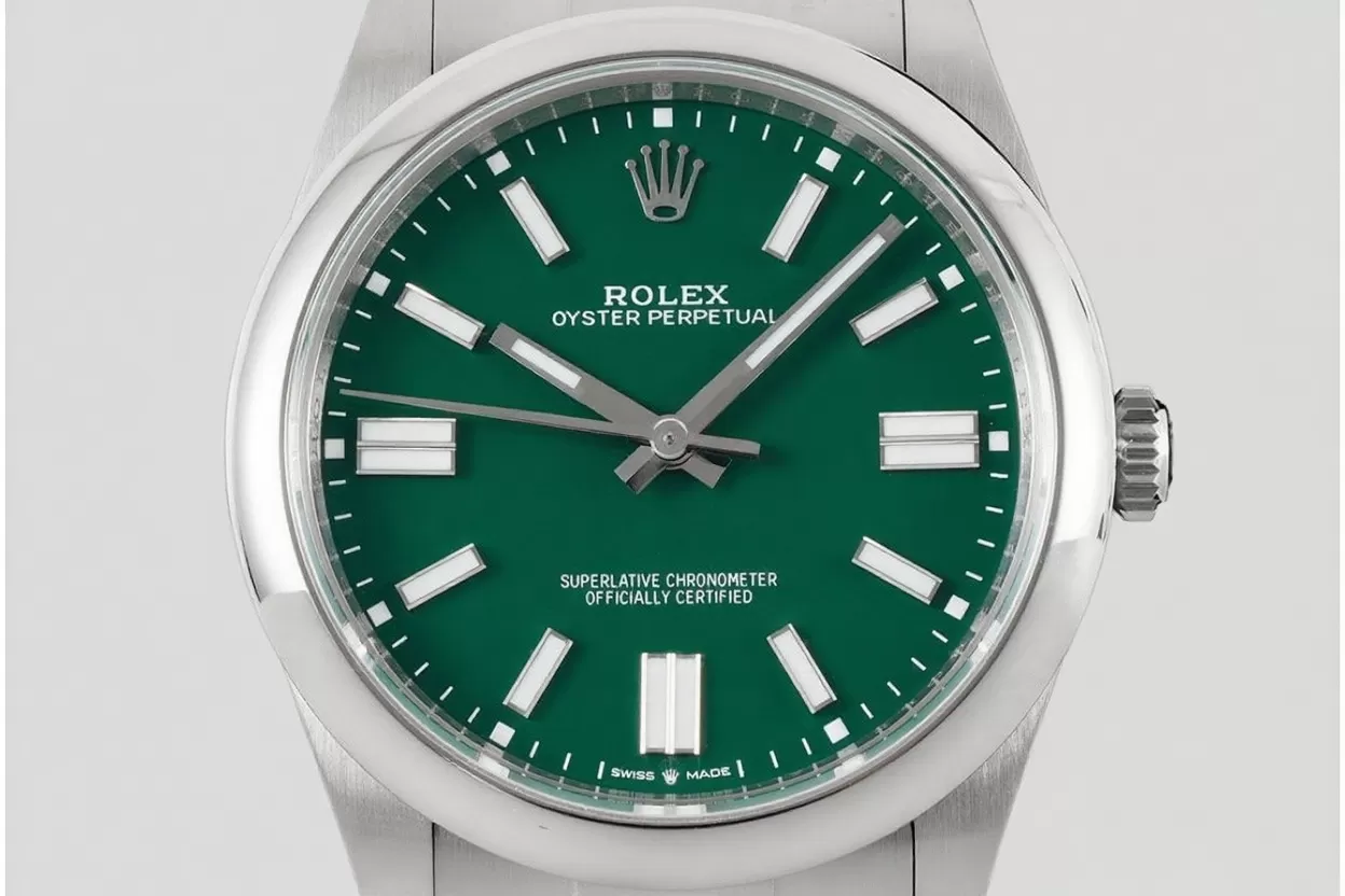 Alternative view of Oyster Perpetual 124300 41mm SS/SS Green Dial VSF VS3230