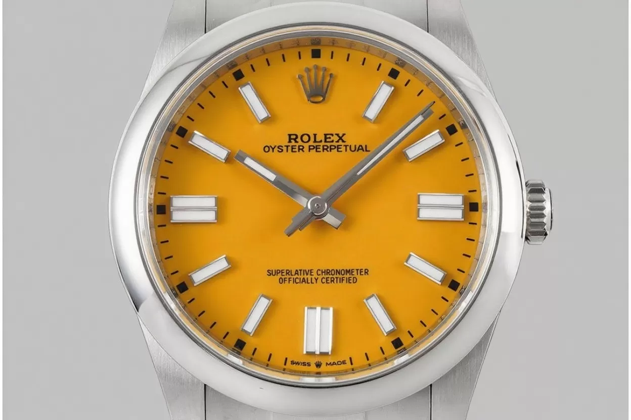 Alternative view of Oyster Perpetual 124300 41mm SS/SS Yellow Dial VSF VS3230