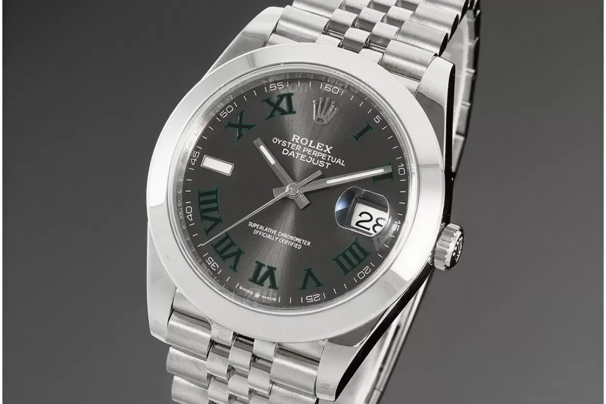 Datejust 126300 41mm Wimbledon Jub SS/SS Grey/Rmn VSF DD3235
