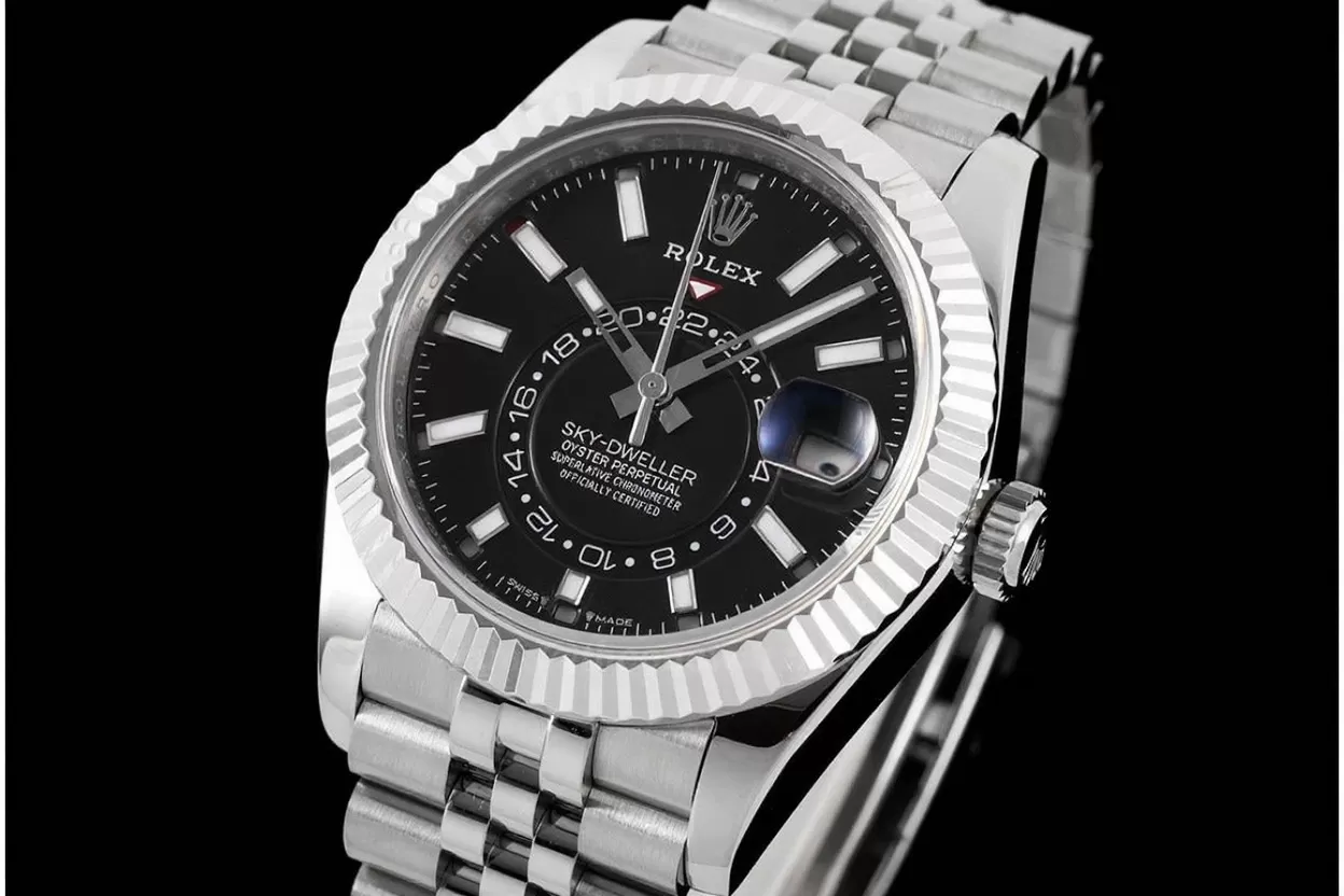 SkyDweller 326934 42mm SS/SS Black Dial ZF A2824