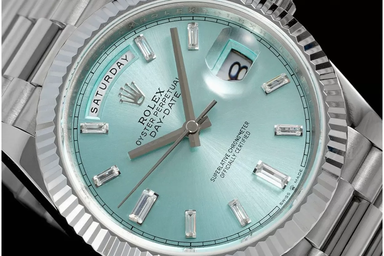 DayDate 228236 40mm SS/SS Ice Blue/Dia JDF V4 VR3255 (Gain Weight) - 图片 3