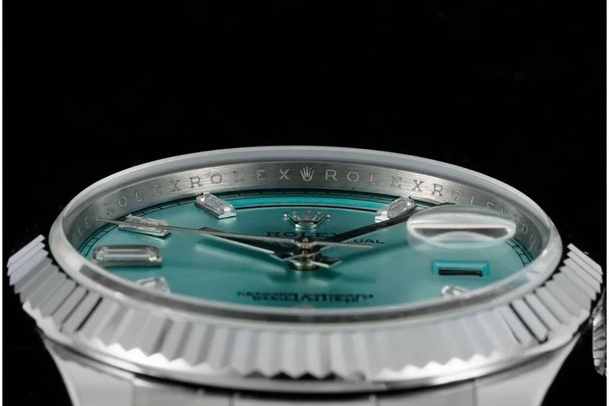 DayDate 228236 40mm SS/SS Ice Blue/Dia JDF V4 VR3255 (Gain Weight) - 图片 6