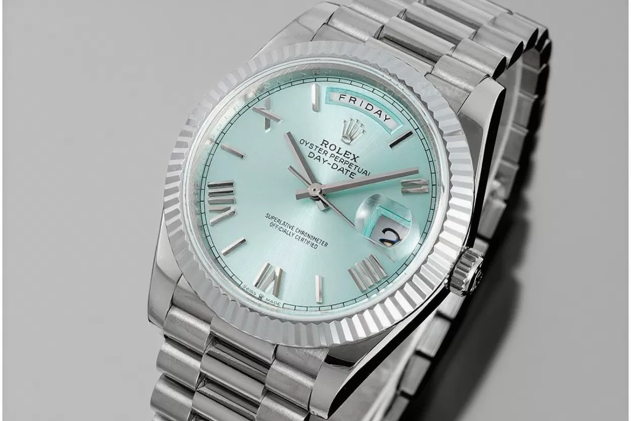 DayDate 228236 40mm SS/SS Ice Blue/Rmn JDF V4 VR3255 (Gain Weight)