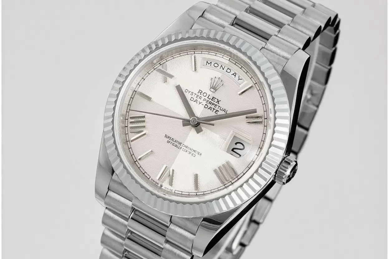 DayDate 228239 40mm SS/SS White/Grey JDF V4 VR3255 (Gain Weight)