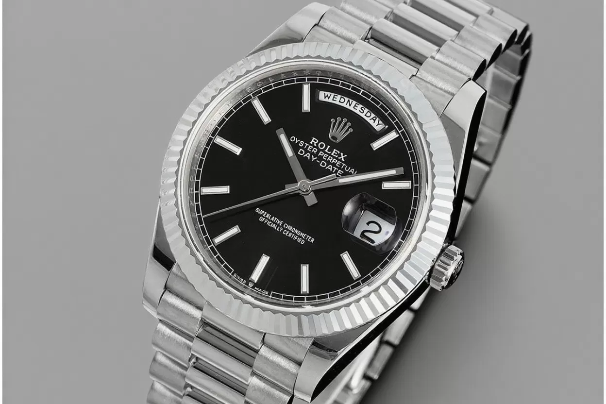 DayDate 228239 40mm SS/SS Black/Stk JDF V4 VR3255 (Gain Weight)