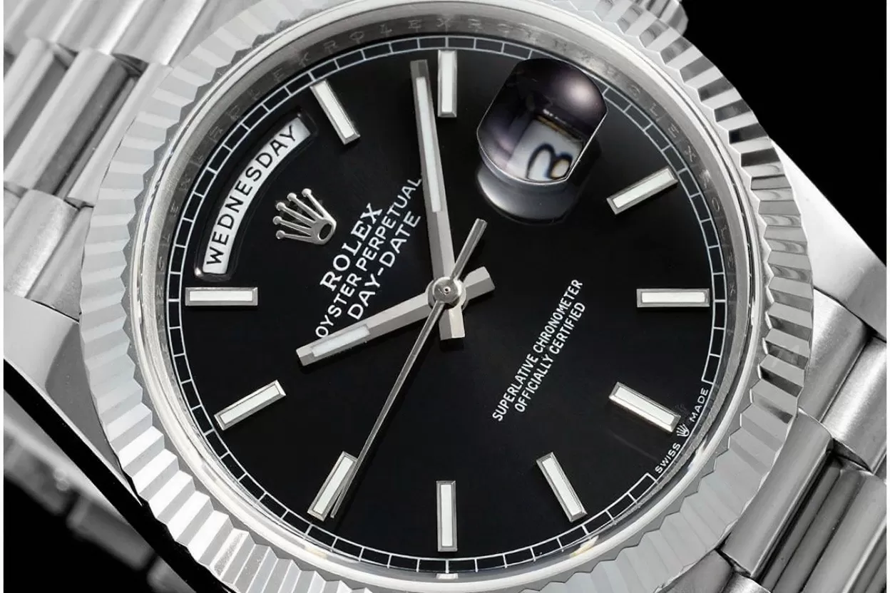 DayDate 228239 40mm SS/SS Black/Stk JDF V4 VR3255 (Gain Weight) - 图片 3