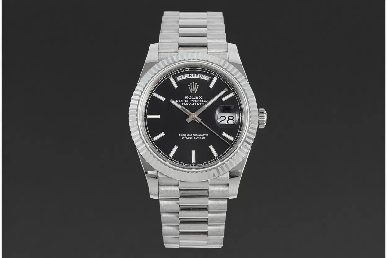 DayDate 228239 40mm SS/SS Black/Stk JDF V4 VR3255 (Gain Weight) - 图片 4