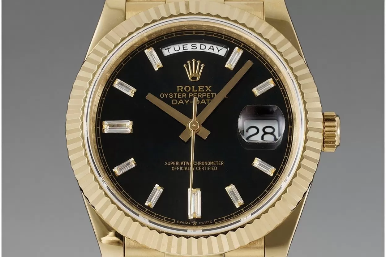 Alternative view of DayDate 228238 40mm YG/YG Black/Dia JDF V4 VR3255 (Gain Weight)