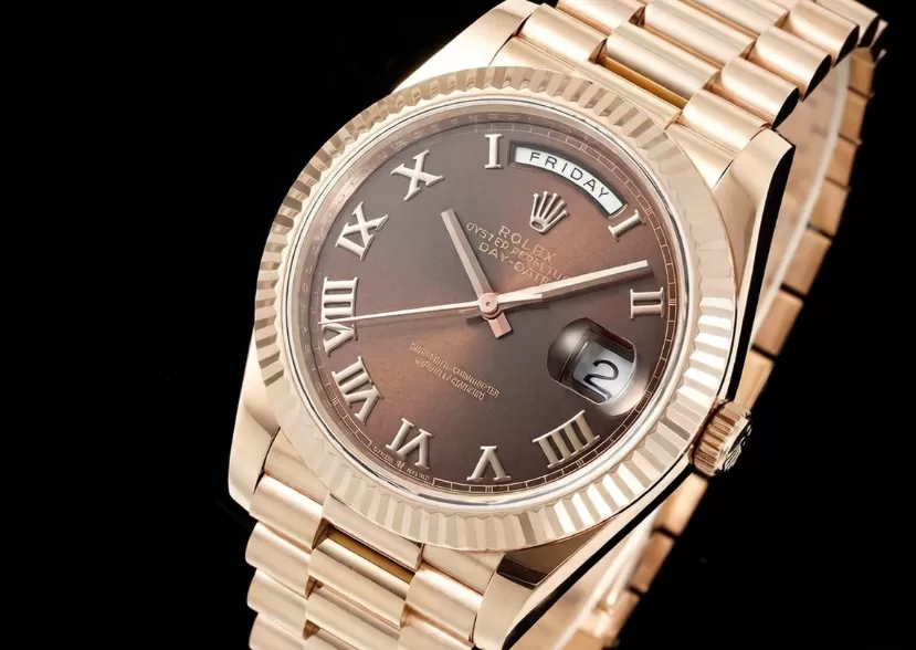 DayDate 228235 40mm RG/RG O Brown/Rmn JDF V4 VR3255 (Gain Weight)
