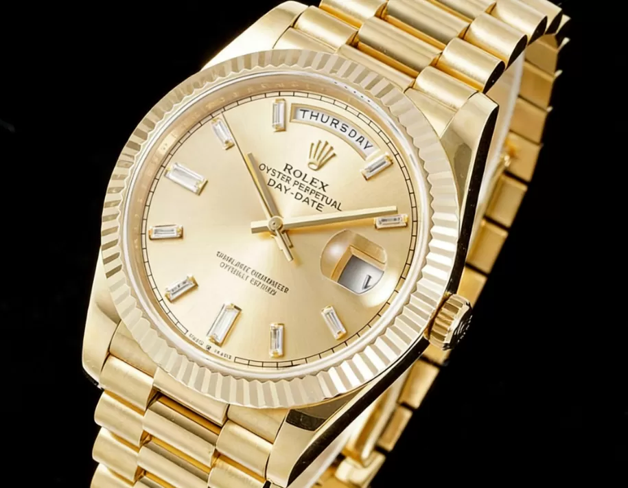 DayDate 228238 40mm YG/YG Yellow Gold/Dia JDF V4 VR3255 (Gain Weight)