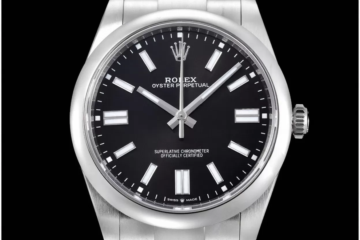 Alternative view of Oyster Perpetual 124300 41mm SS/SS Black Dial VSF VS3230