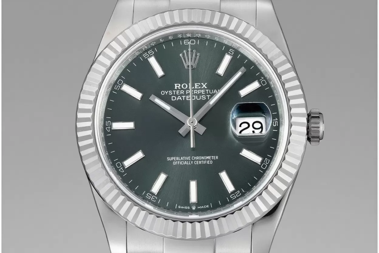 Alternative view of Datejust 126334 41mm Oys SS/SS Green/Stk VSF DD3235