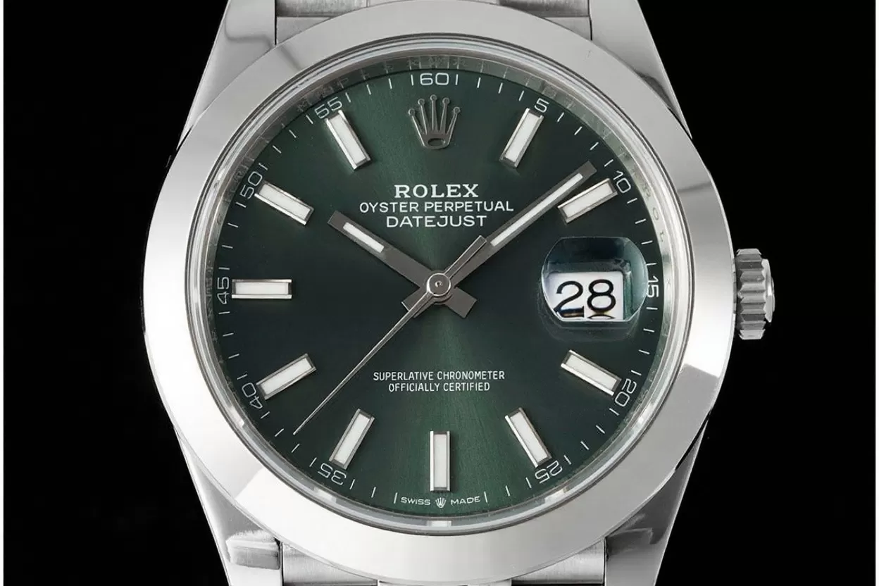 Alternative view of Datejust 126300 41mm Jub SS/SS Green Dial VSF DD3235