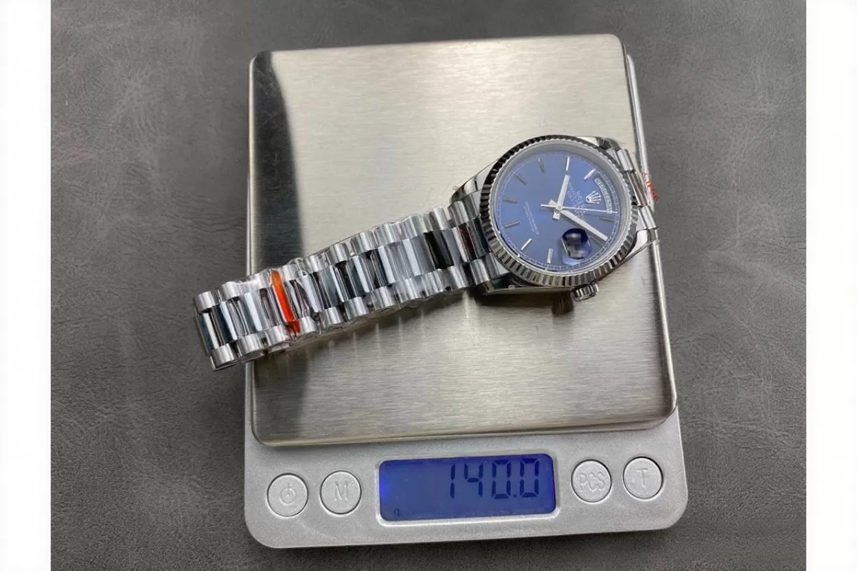 DayDate 128239 36mm SS/SS Blue/Stk QF V3 VR3255(Gain Weight) - 图片 9