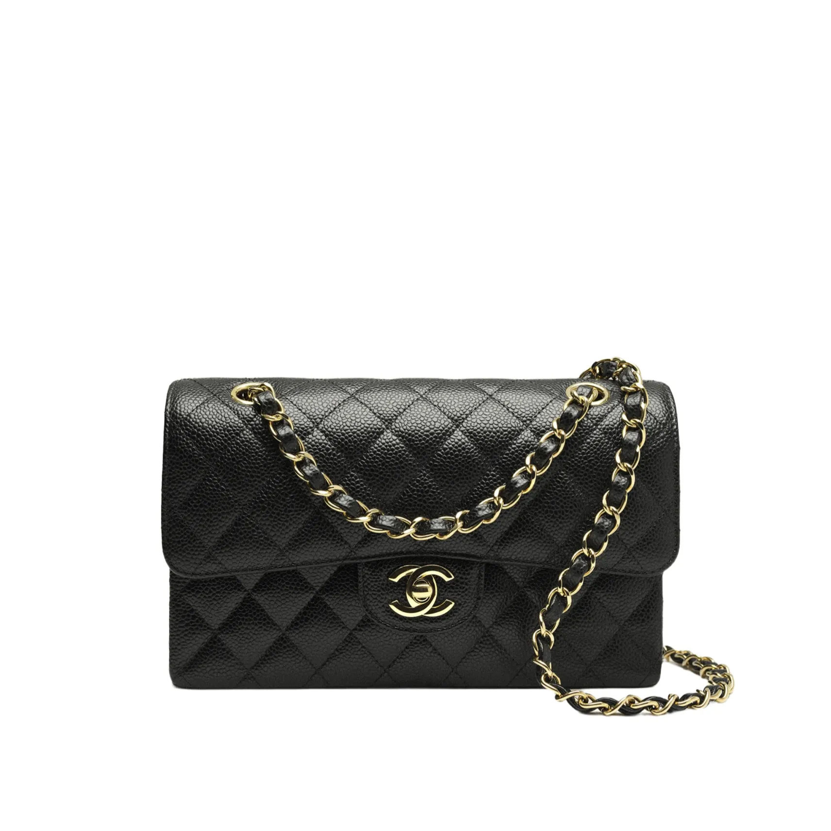 Chanel Small Classic  Flap Handbag Caviar A01113