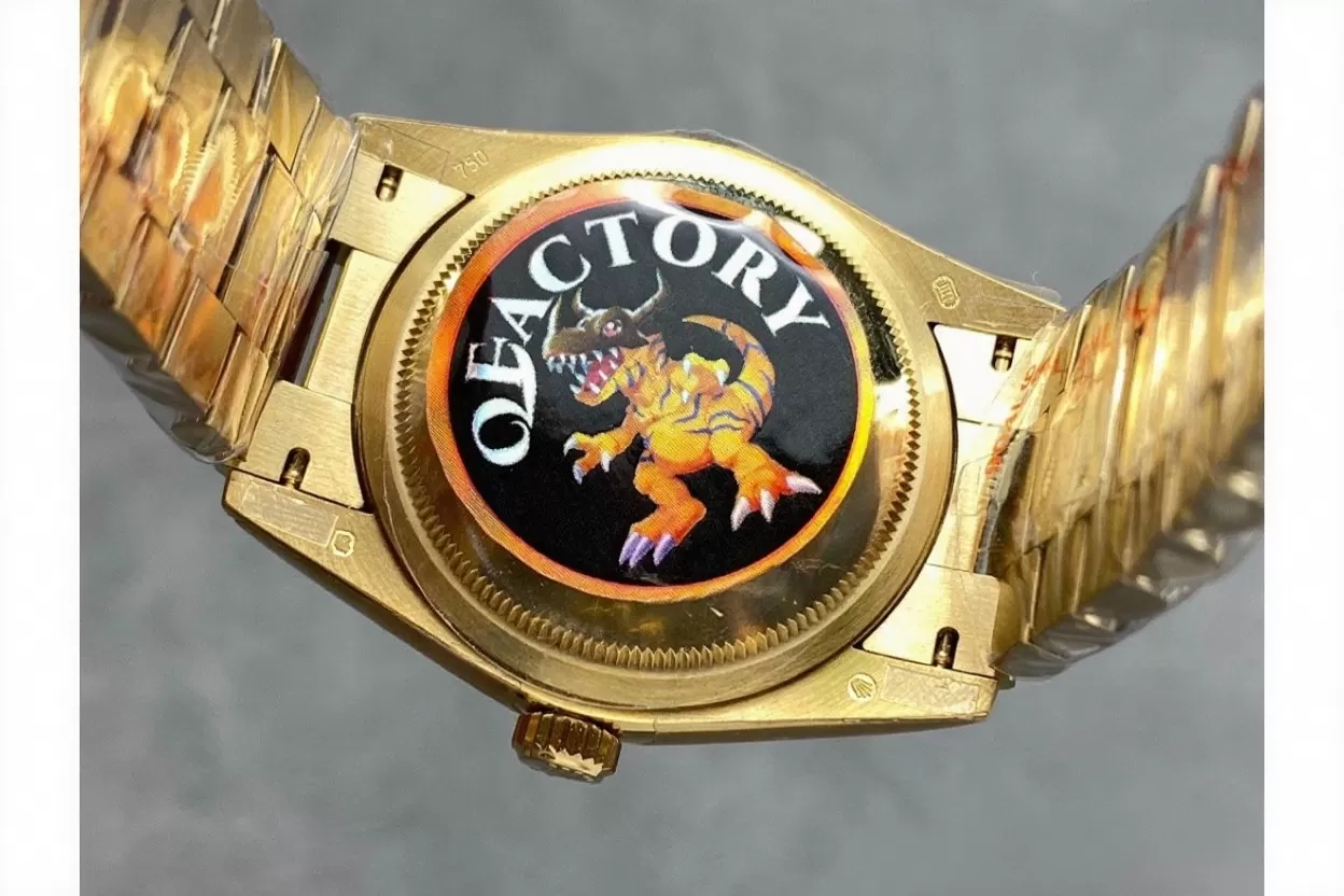 DayDate 128238 36mm YG/YG Gold/Stk QF V3 VR3255(Gain Weight) - Image 8