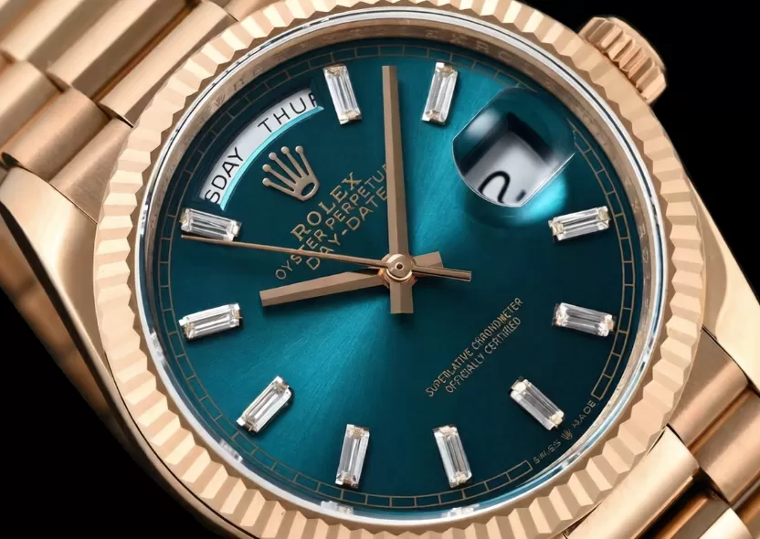 DayDate 128235 36mm RG/RG Blue/Dia QF V3 VR3255(Gain Weight) - Image 3