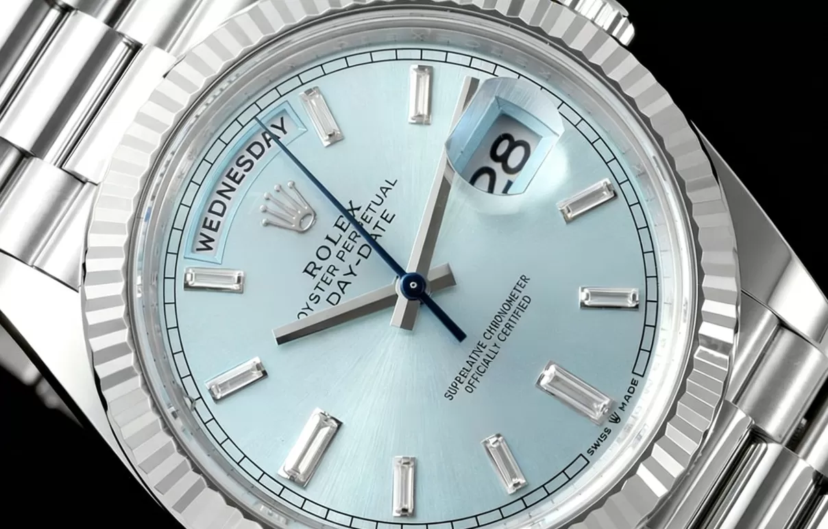 Alternative view of DayDate 228236 40mm SS/SS Ice Blue/Dia THBF V3 SH3255(Tungsten Heavy Version)