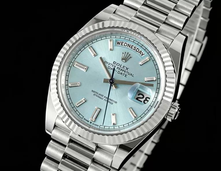 DayDate 228236 40mm SS/SS Ice Blue/Dia THBF V3 SH3255(Tungsten Heavy Version) - Image 3