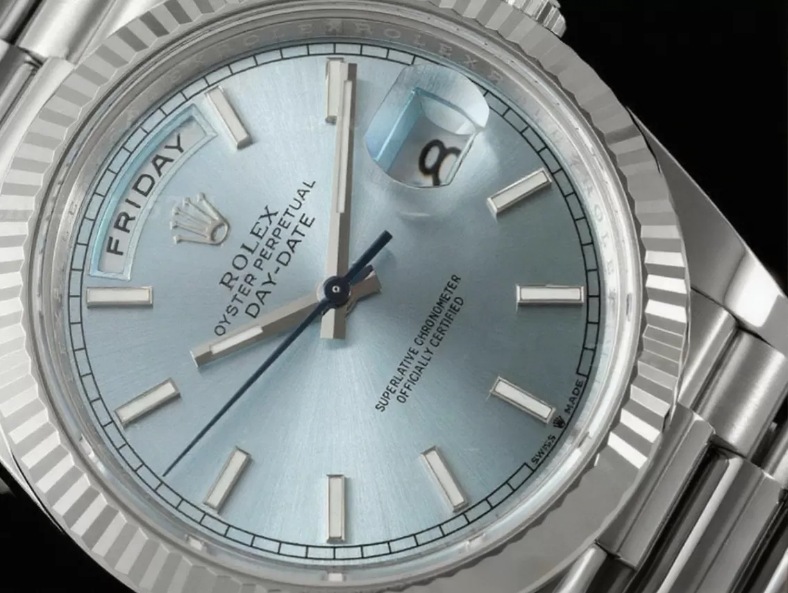 DayDate 228236 40mm SS/SS Ice Blue/Stk THBF V3 SH3255(Tungsten Heavy Version) - 图片 3
