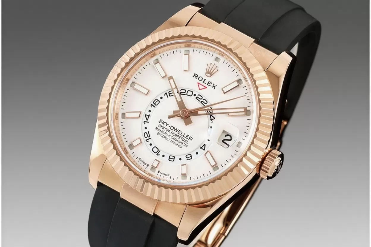 SkyDweller 336235 42mm RG/RU White Dial ZF A2824(Tungsten Heavy Version)