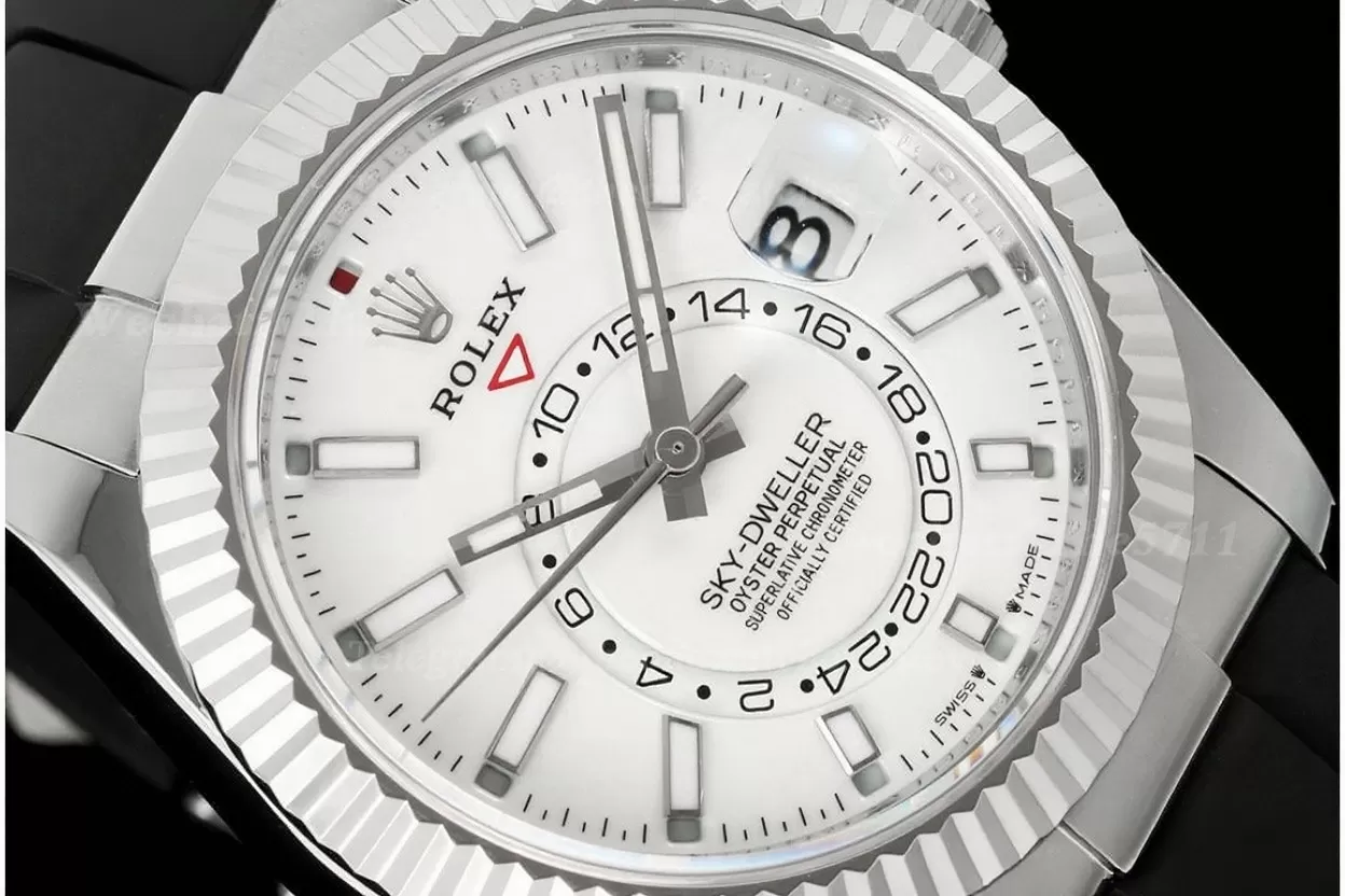 Alternative view of SkyDweller 336234 42mm SS/RU White Dial ZF A2824(Tungsten Heavy Version)