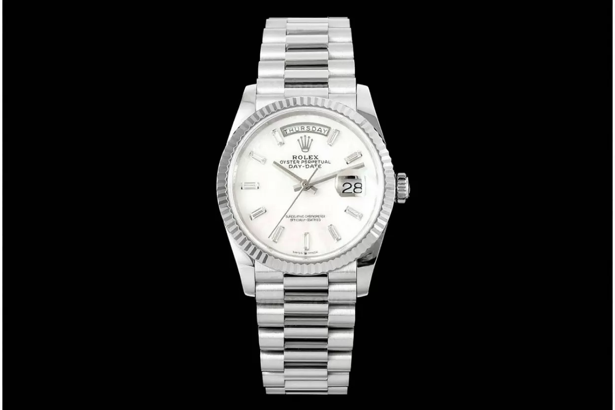 DayDate 128239 36mm SS/SS Mop/Dia QF V2 A2836(Gain Weight) - Image 4