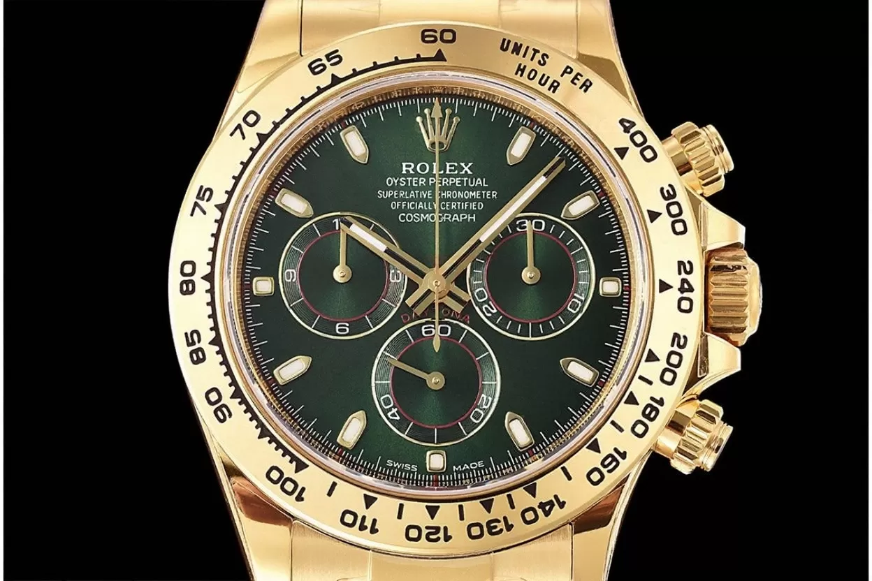 Alternative view of Daytona 116508 40mm YG/YG Green Dial VSF DD4130 Super Clone