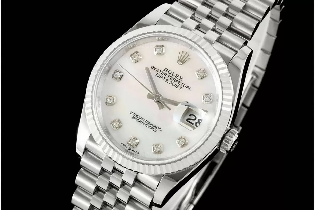 Datejust 126234 36mm Jub SS/SS Mop/Dia EWEF A3235