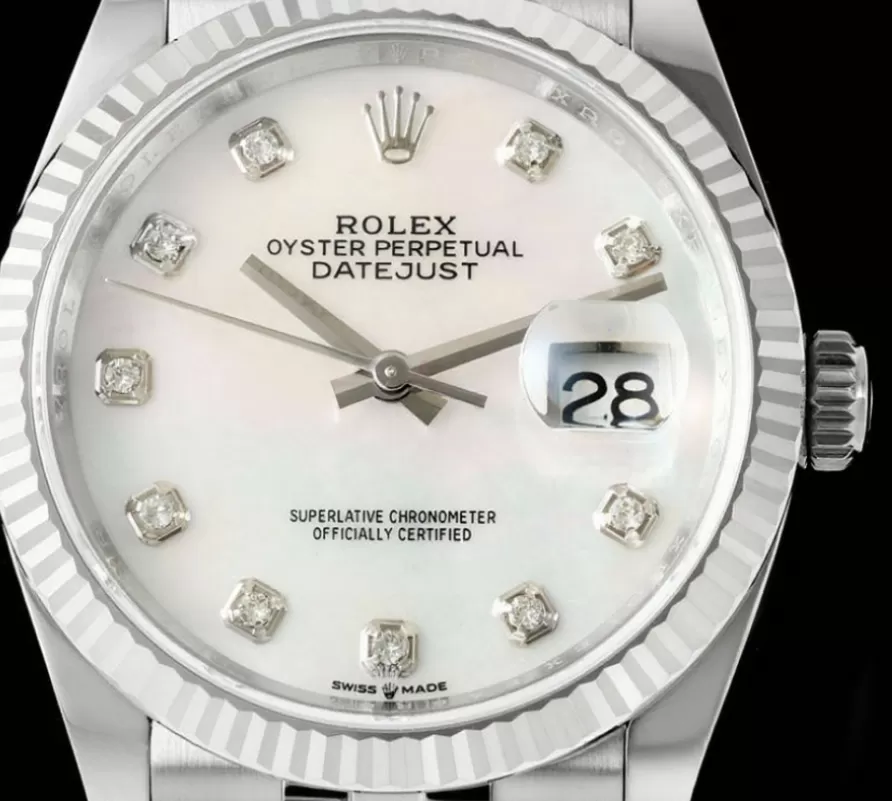 Alternative view of Datejust 126234 36mm Jub SS/SS Mop/Dia EWEF A3235
