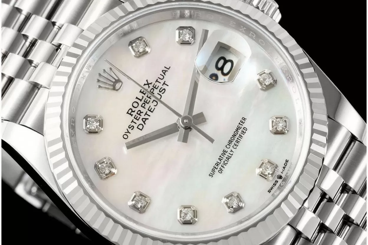 Datejust 126234 36mm Jub SS/SS Mop/Dia EWEF A3235 - 图片 3