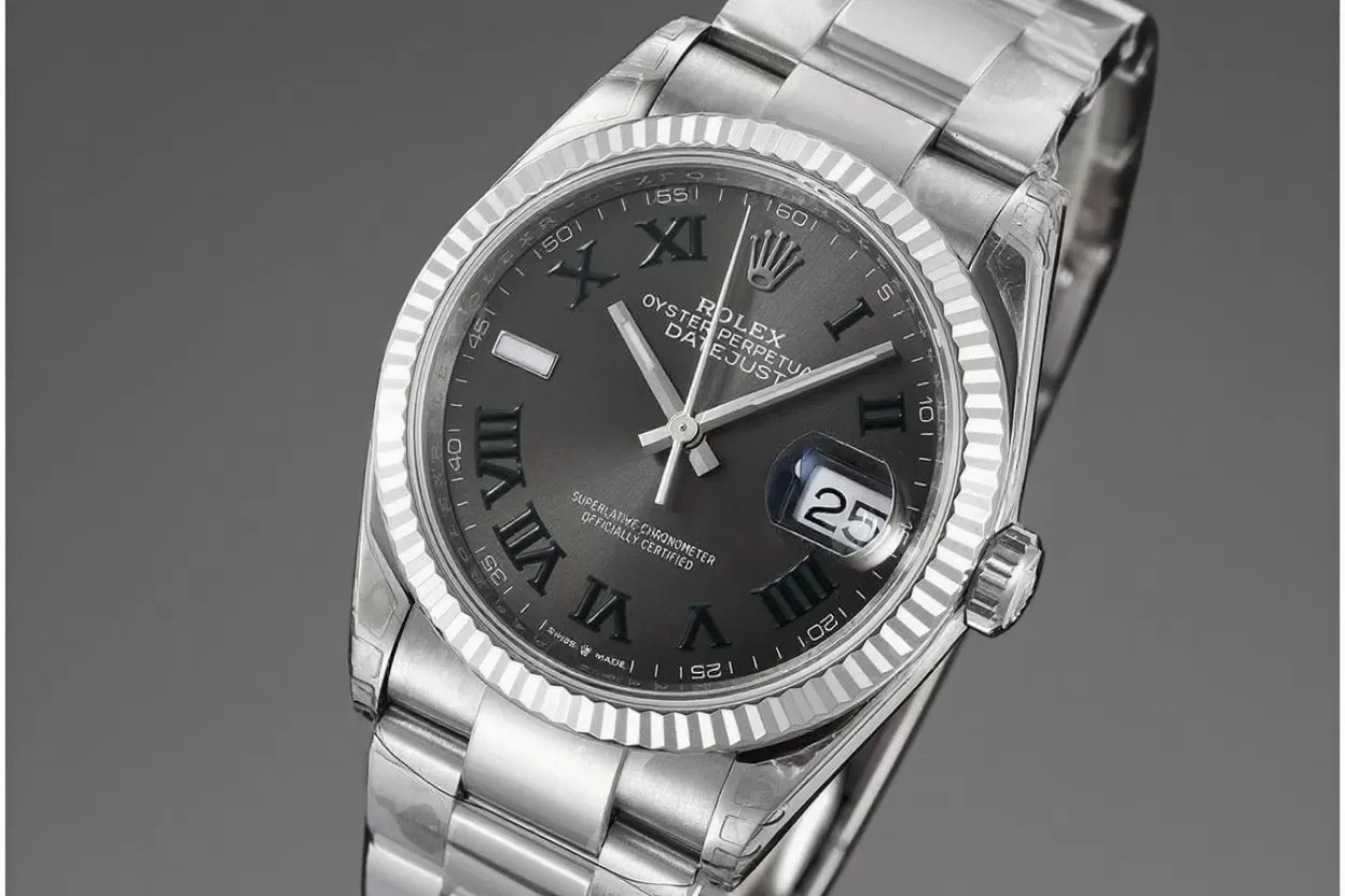 Datejust 126234 36mm Wimbledon Oys SS/SS Grey/Rmn VSF DD3235