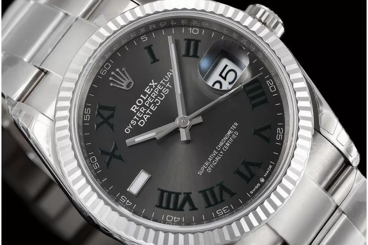 Datejust 126234 36mm Wimbledon Oys SS/SS Grey/Rmn VSF DD3235 - 图片 3