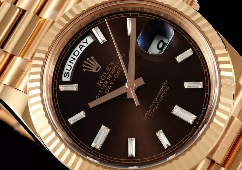 DayDate 228235 40mm RG/RG Brown/Dia THBF V3 SH3255(Tungsten Heavy Version) - 图片 3