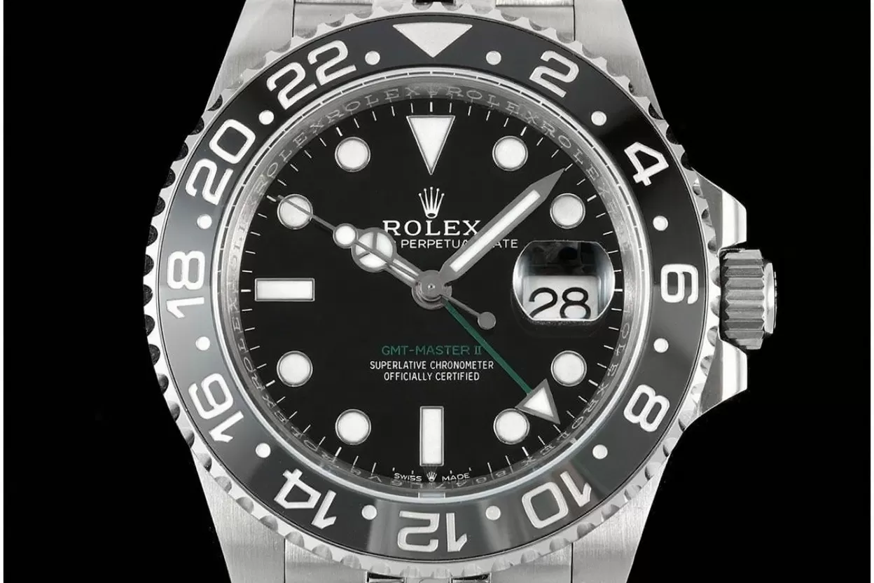 Alternative view of GMT Master II 126710 Bruce Wayne Jub 40mm SS/SS Black Dial ARF V3 DD3285