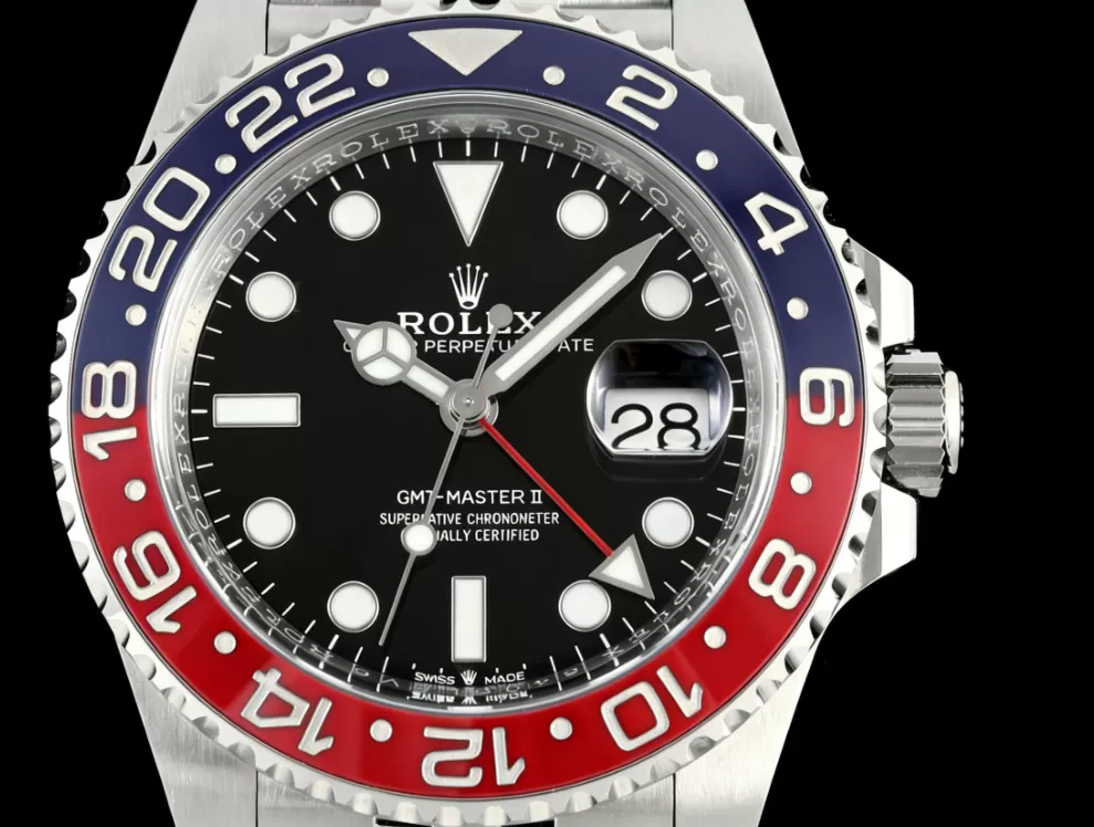 Alternative view of GMT Master II 126710 Pepsi Jub 40mm SS/SS Black Dial ARF V3 DD3285 Super CLone