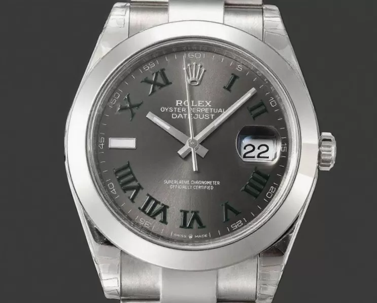 Alternative view of Datejust 126300 41mm Oys SS/SS Grey/Rmn VSF DD3235