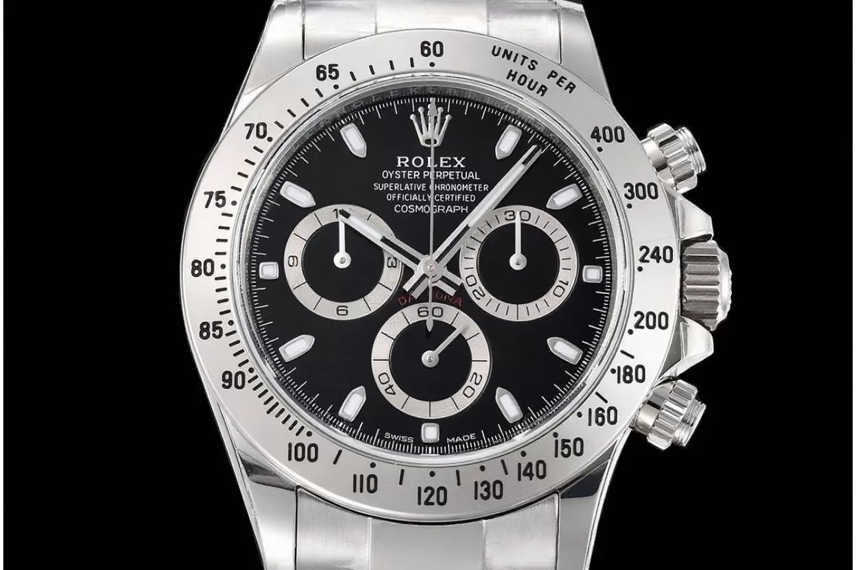 Alternative view of Daytona 116520 40mm SS/SS Black Dial VSF DD4130