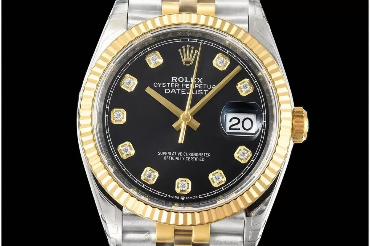 Alternative view of Datejust 126233 36mm Jub YG/SS Black/Dia VSF DD3235