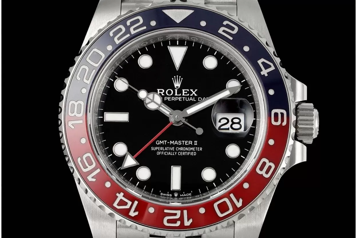 Alternative view of GMT Master II 126710 Pepsi Jub 40mm SS/SS Black VSF V3 DD3285 Super Clone