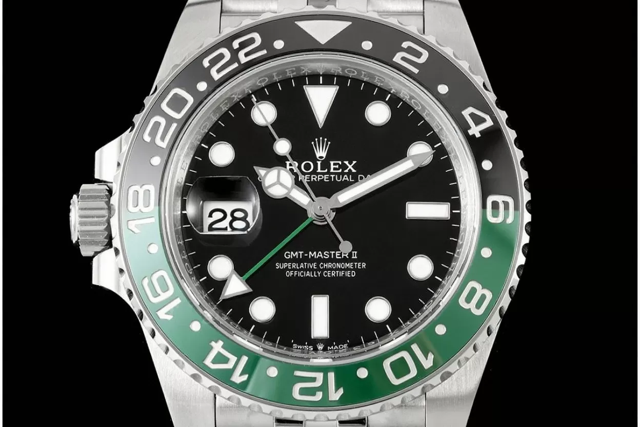 Alternative view of GMT Master II 126720 Sprite Jub 40mm SS/SS Black Dial VSF DD3285