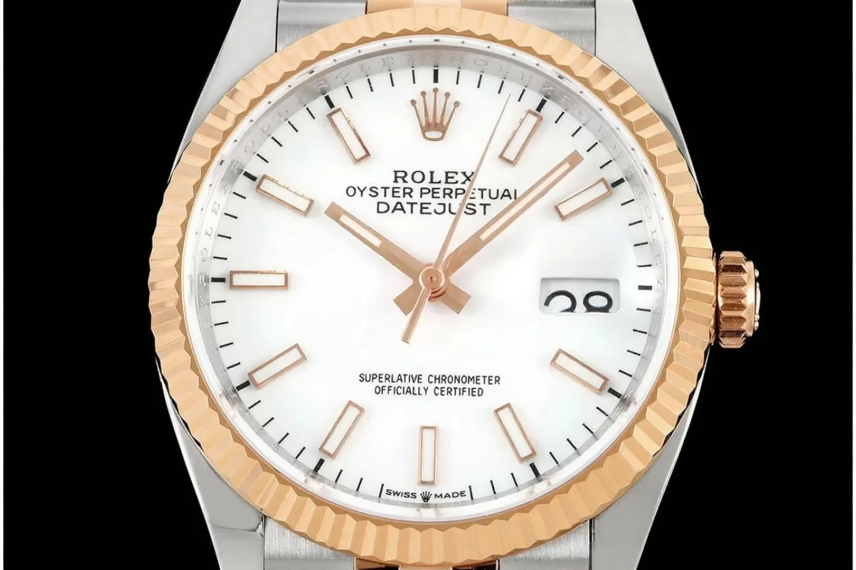 Alternative view of Datejust 126231 36mm Jub RG/SS White/Stk ARF VR3235