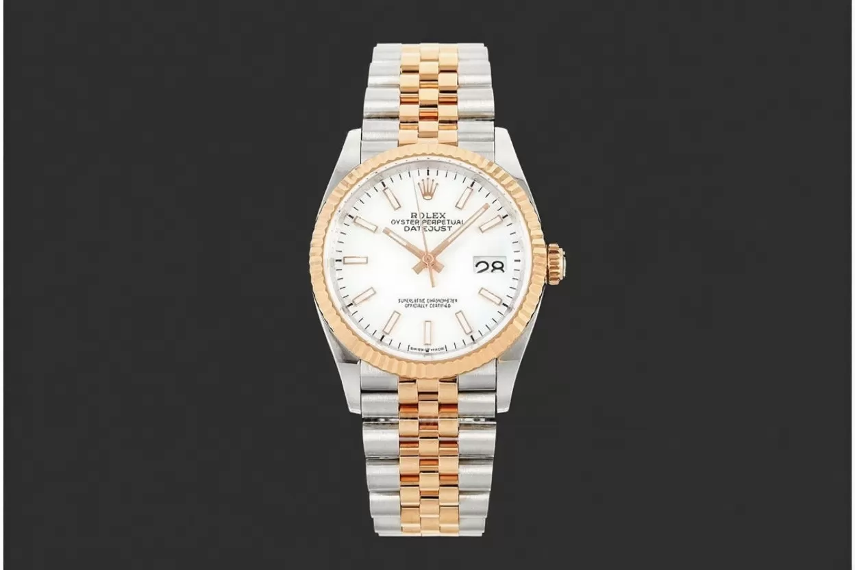 Datejust 126231 36mm Jub RG/SS White/Stk ARF VR3235 - 图片 3