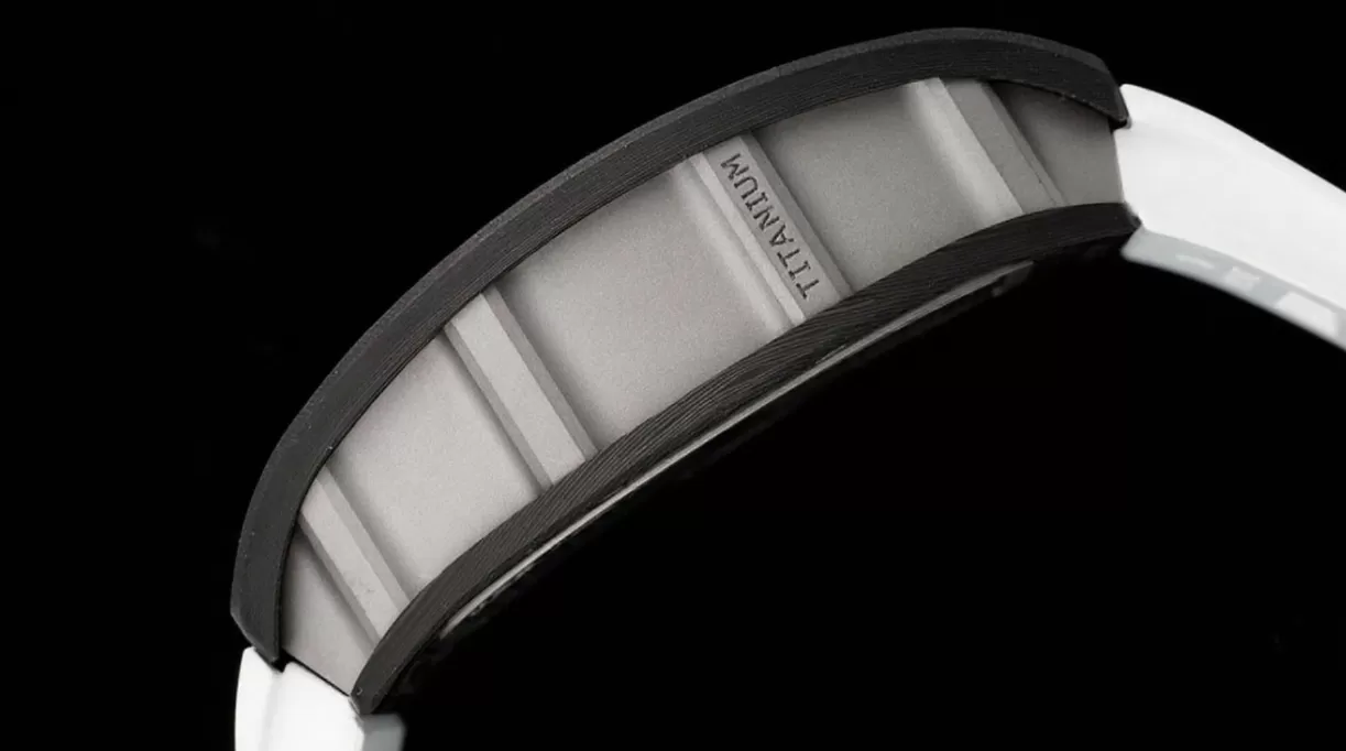 RM055 NTPT/RU White Rehaut on White Rubber Strap ZF RMUL2 Super Clone - 图片 5