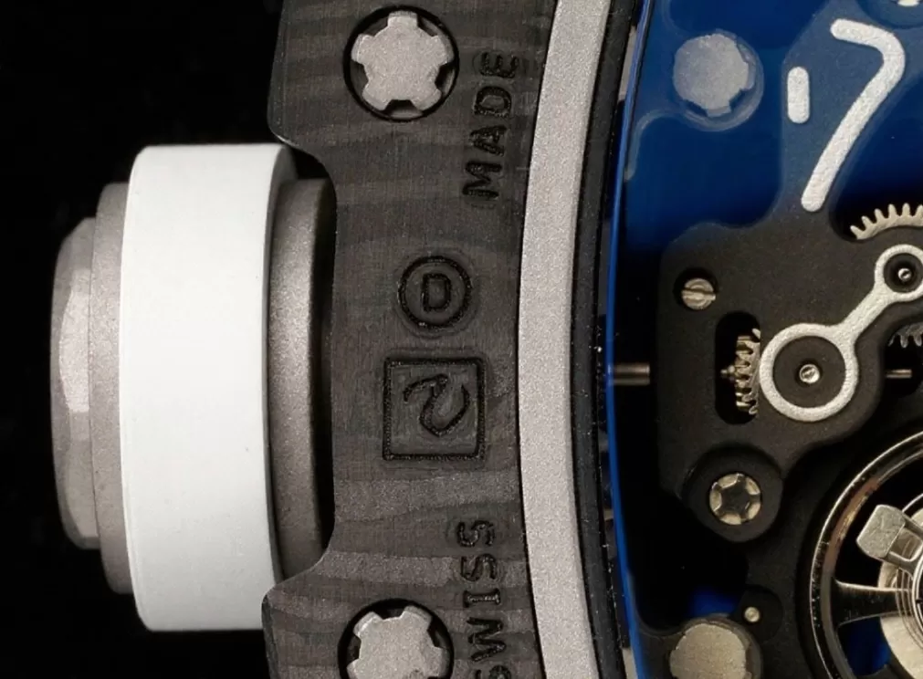 RM055 NTPT/RU White Rehaut on White Rubber Strap ZF RMUL2 Super Clone - 图片 7