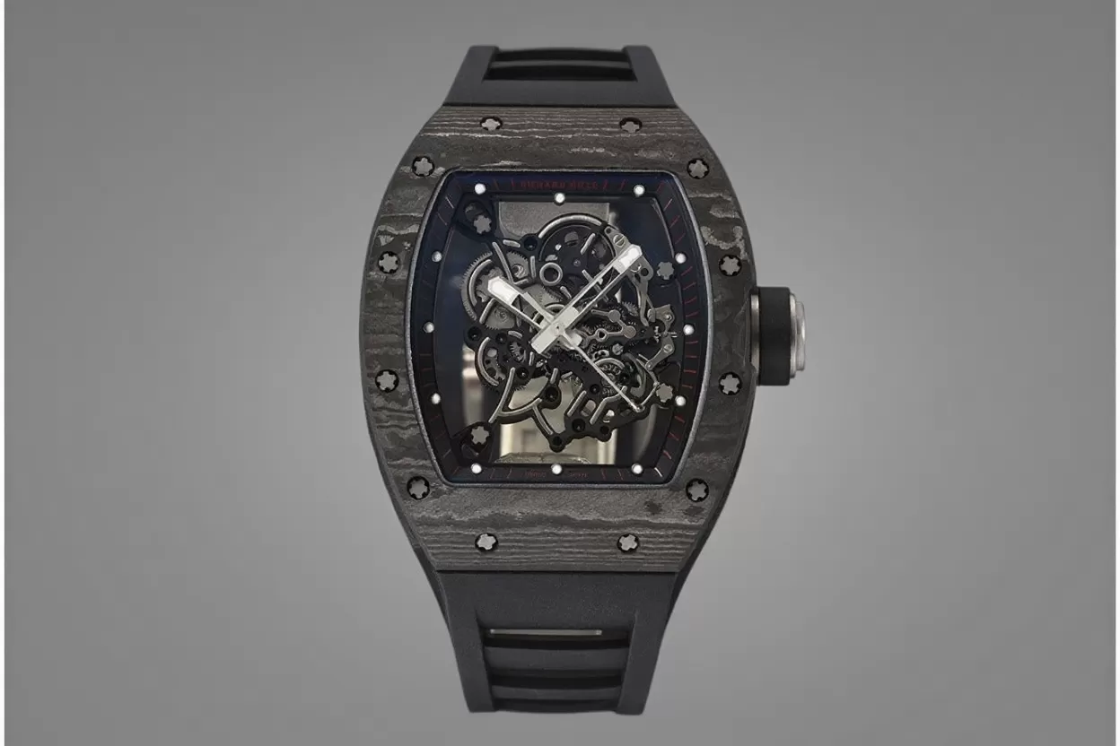 RM055 Black NTPT/RU Skeleton Dial APS RMUL2 Super Clone - 图片 4