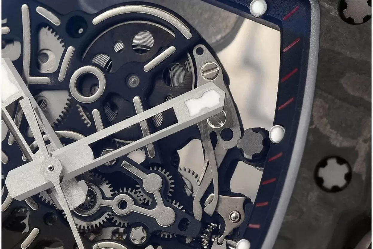RM055 Black NTPT/RU Skeleton Dial APS RMUL2 Super Clone - 图片 5