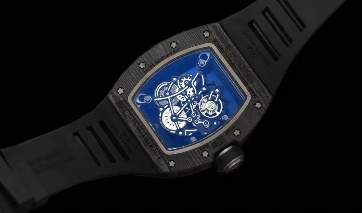 RM055 Black NTPT/RU Skeleton Dial APS RMUL2 Super Clone - 图片 10