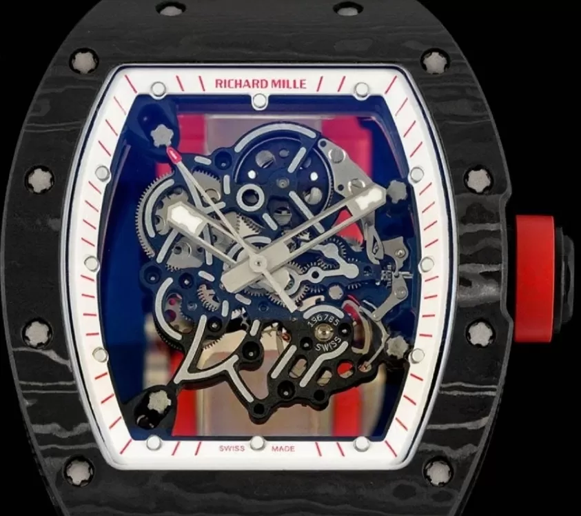 Alternative view of RM055 NTPT/RU Red Crown on Red Rubber Strap ZF RMUL2 Super Clone(New Rubber Strap)